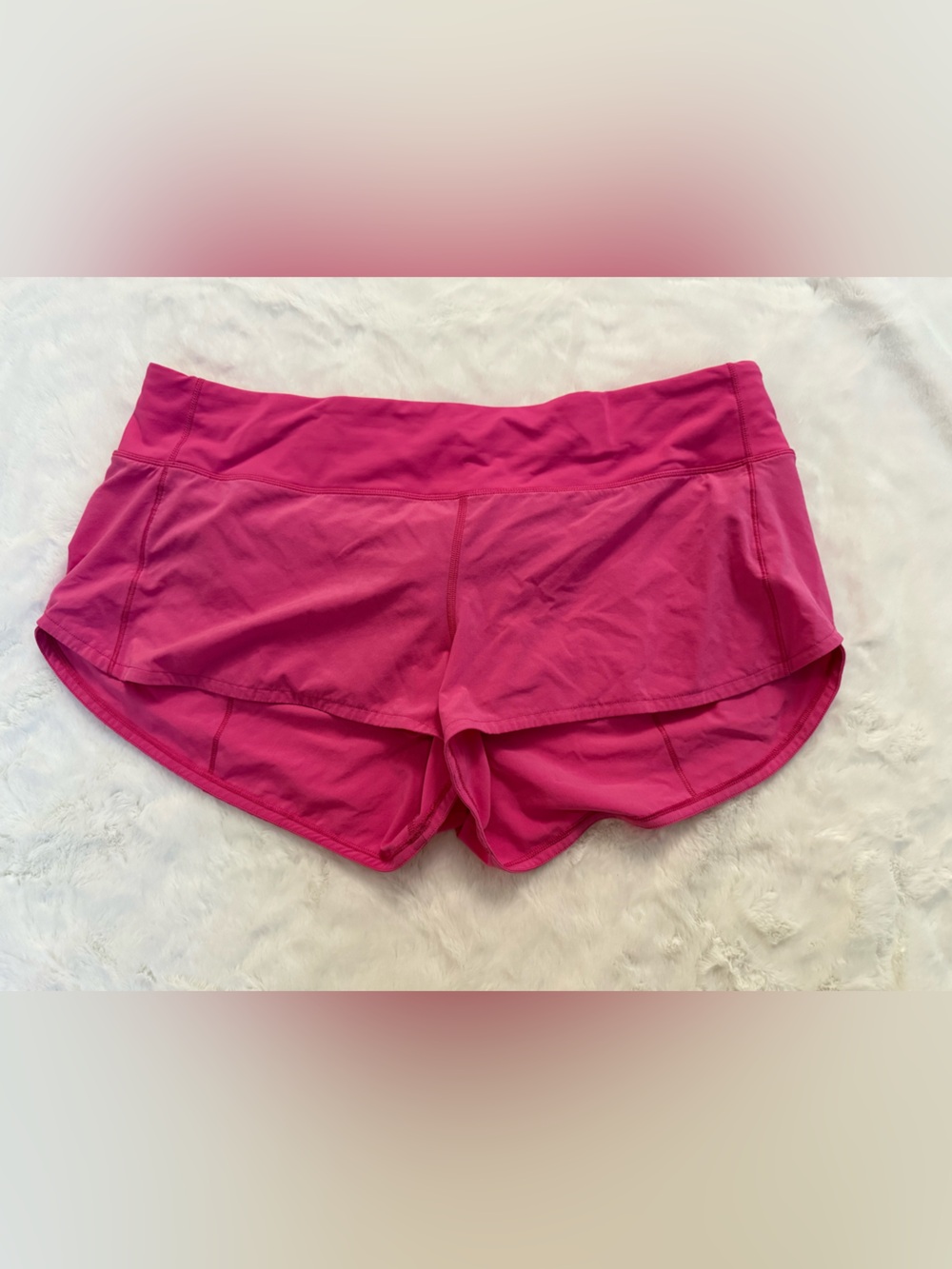 Lululemon Speed Up Short 2.5" Low Rise Pink Lined Womens Size 12